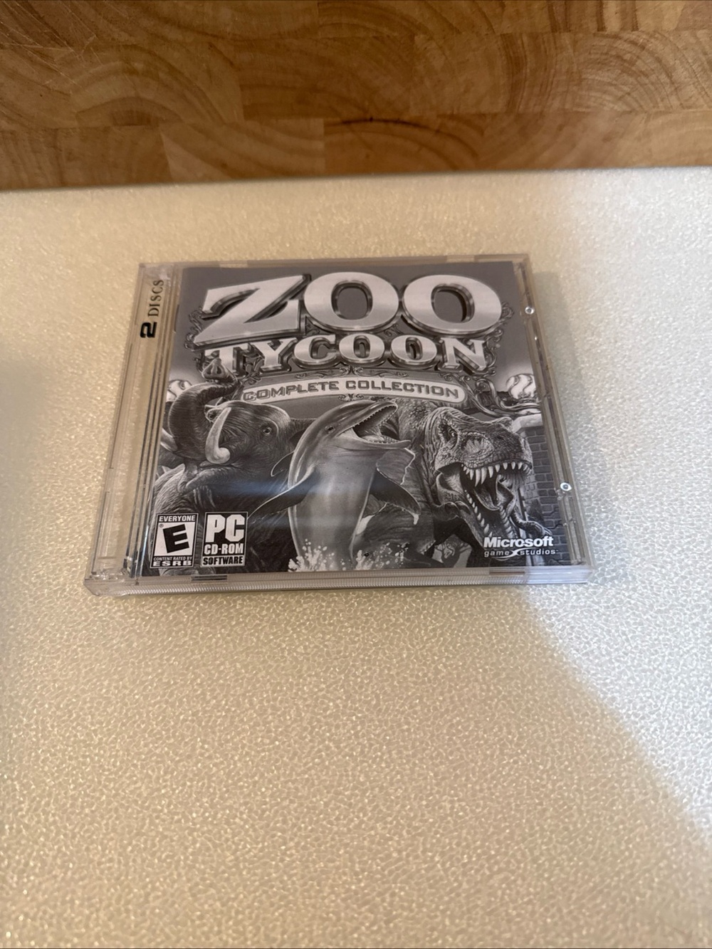 Microsoft Zoo Tycoon Complete Collection PC Game - Black & White Cover